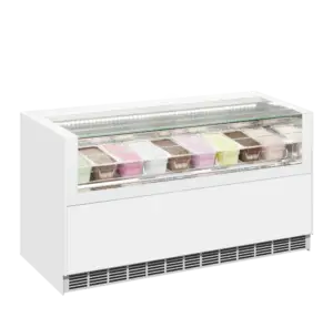 ISA ONESHOW FREE LARGE Ventilated Scoop Ice Cream Display