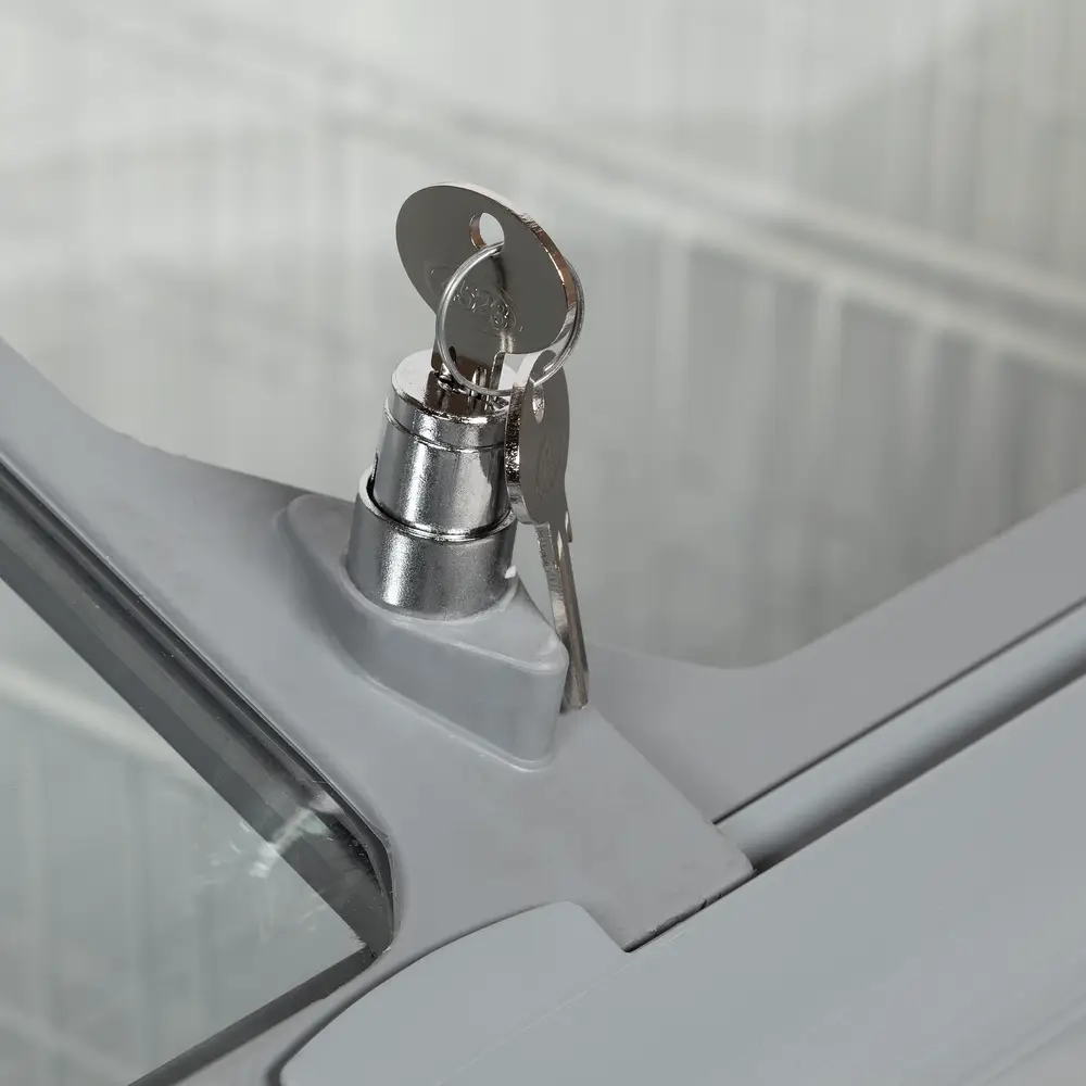 TEFCOLD NIC501SCEB Sliding Curved Glass Lid Chest Freezer - Image 4