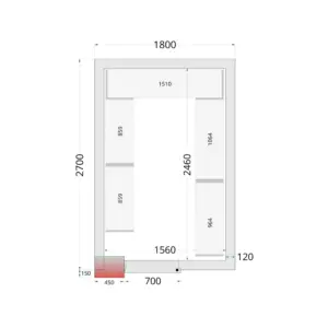 TEFCOLD Shelf Rack System Kit CRNF1827