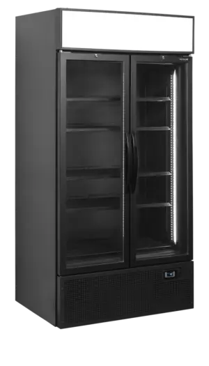 TEFCOLD FSC1000H BLACK Glass Door Merchandiser