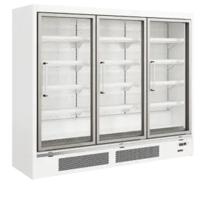 TEFCOLD Galaxy+ GPF3D White Glass Door Freezer