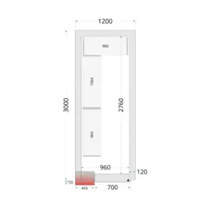 TEFCOLD Shelf Rack System Kit CRNF1230