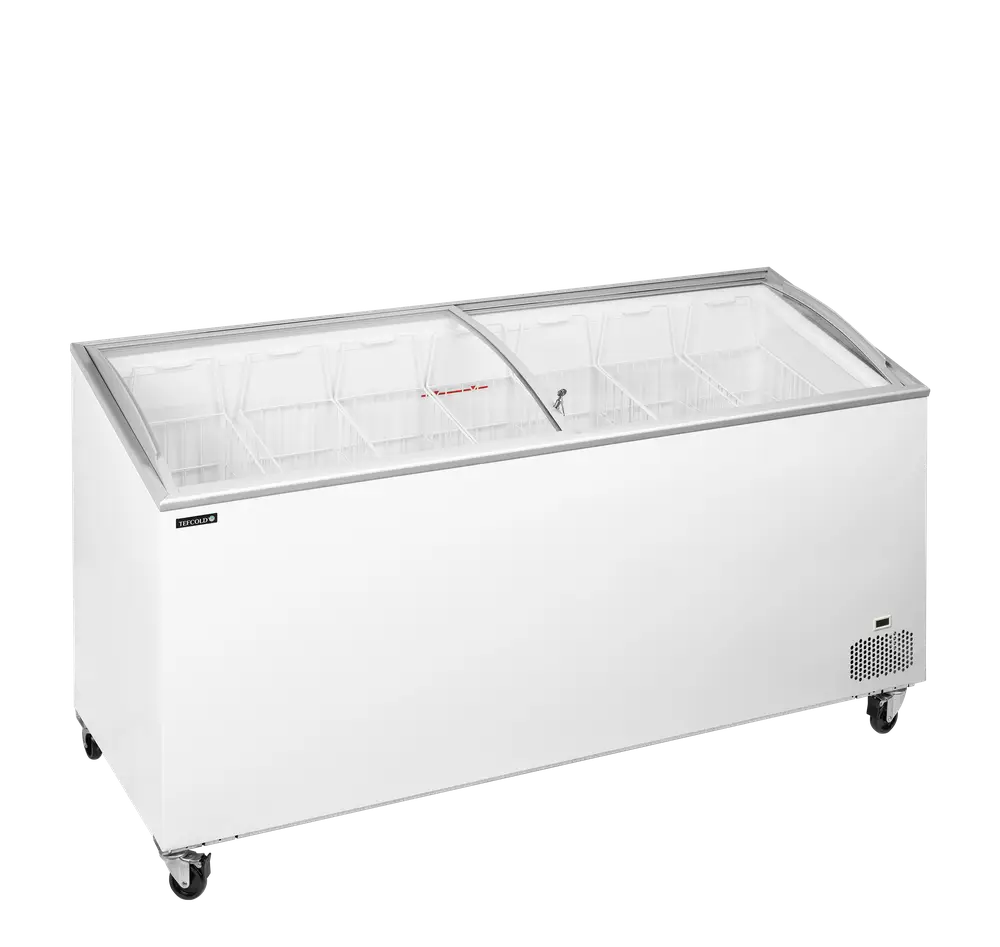TEFCOLD IC552SCEB Sliding Curved Glass Lid Chest Freezer