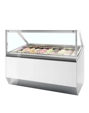 ISA MILLENNIUM ST18 Ventilated Scoop Ice Cream Display