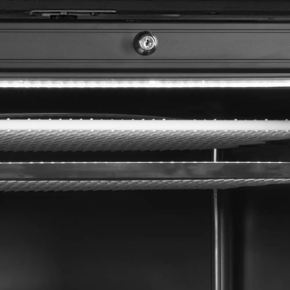 TEFCOLD UFSC371GCP Black Glass Door Freezer - Image 4