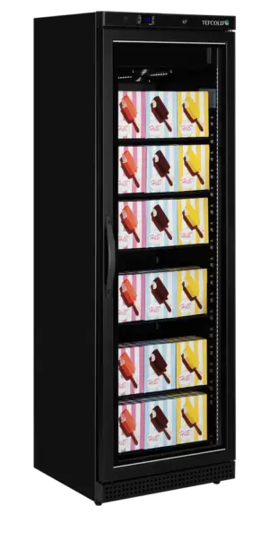 TEFCOLD UF400VGB Glass Door Display Freezer