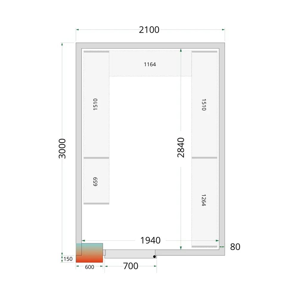 TEFCOLD CRPF2130 Shelf Kit CRPF2130