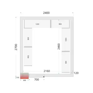 TEFCOLD Shelf Rack System Kit CRNF2427