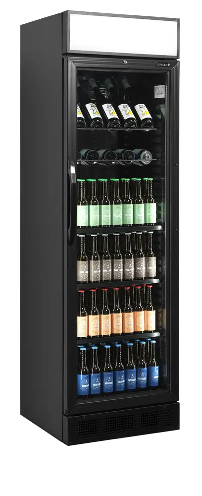 TEFCOLD CEV425CP BLACK Glass Door Merchandiser - Image 2