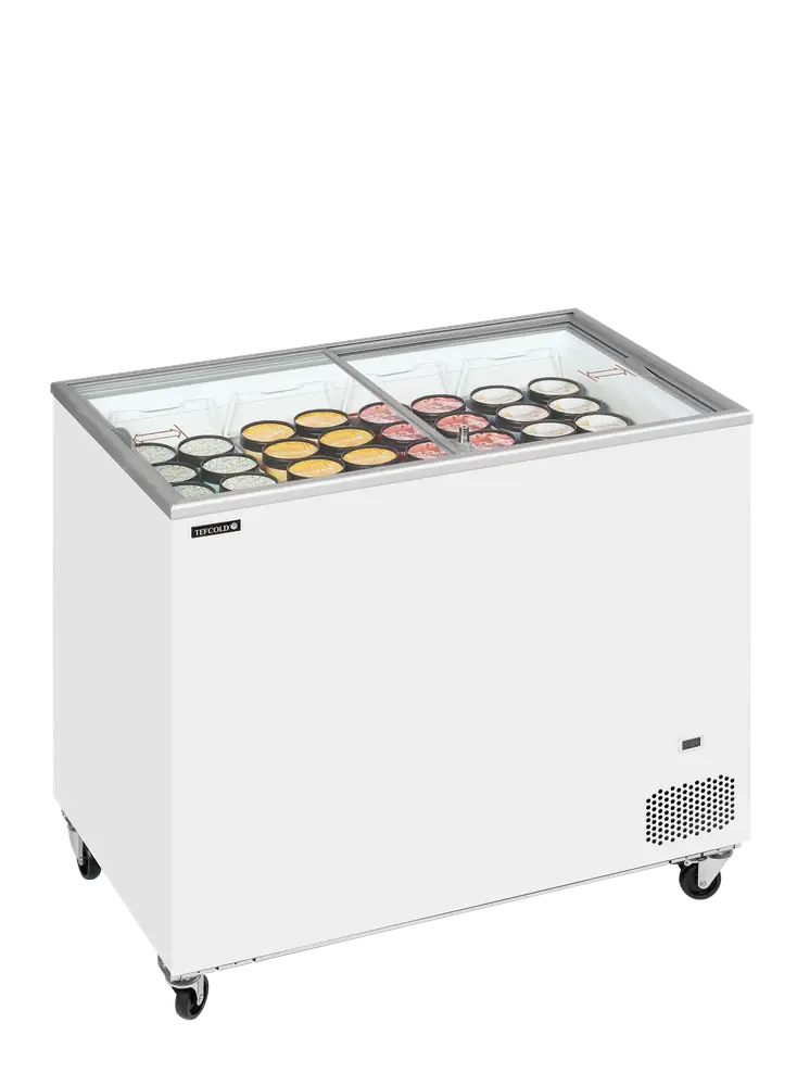 TEFCOLD IC301SC Sliding Flat Glass Lid Chest Freezer - Image 2