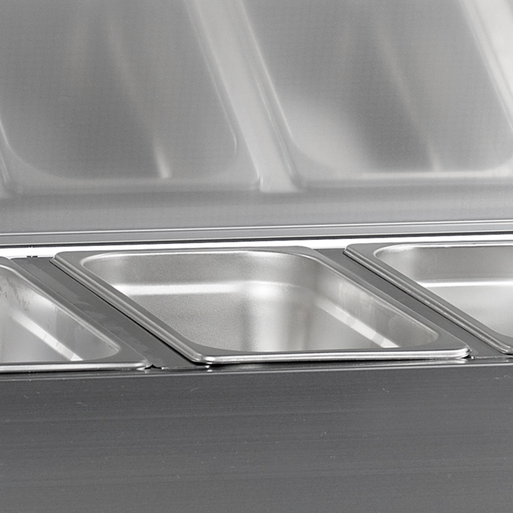G-Line by TEFCOLD GVC33-120 S/S Gastronorm Topping Shelf With Lid - Image 2