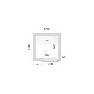 TEFCOLD Cold Room 120x120x220 Cold Room Panels