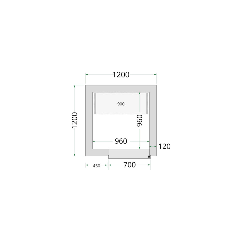 TEFCOLD Cold Room 120x120x220 Cold Room Panels