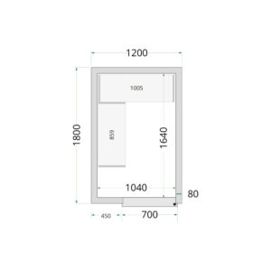 TEFCOLD Cold Room 120x180x220 Cold Room Panels