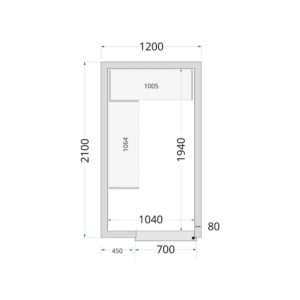 TEFCOLD Cold Room 120x210x220 Cold Room Panels