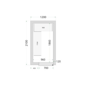 TEFCOLD Cold Room 120x210x220 Cold Room Panels