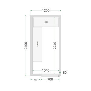 TEFCOLD Cold Room 120x240x220 Cold Room Panels