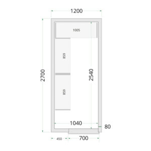 TEFCOLD Cold Room 120x270x220 Cold Room Panels