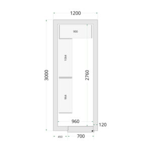 TEFCOLD Cold Room 120x300x220 Cold Room Panels