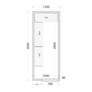 TEFCOLD Cold Room 120x300x220 Cold Room Panels