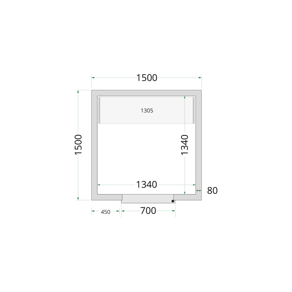 TEFCOLD Cold Room 150x150x220 Cold Room Panels