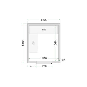 TEFCOLD Cold Room 150x180x220 Cold Room Panels