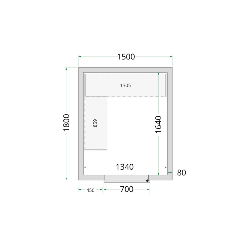 TEFCOLD Cold Room 150x180x220 Cold Room Panels