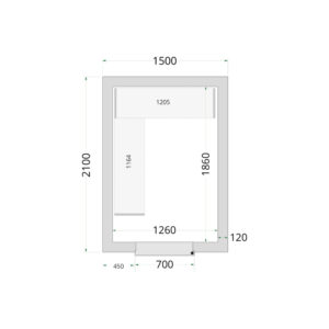 TEFCOLD Cold Room 150x210x220 Cold Room Panels