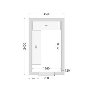 TEFCOLD Cold Room 150x240x220 Cold Room Panels