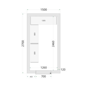 TEFCOLD Cold Room 150x270x220 Cold Room Panels
