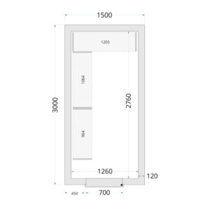 TEFCOLD Cold Room 150x300x220 Cold Room Panels