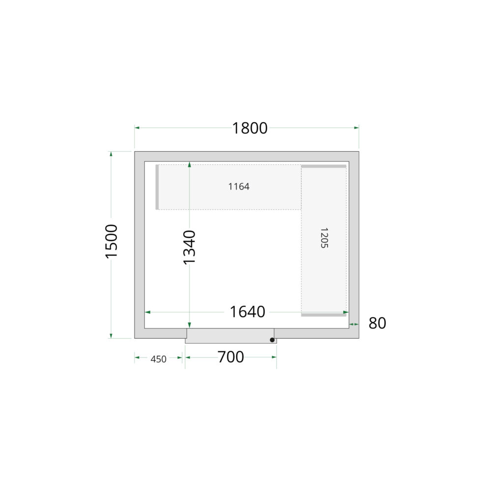 TEFCOLD Cold Room 180x150x220 Cold Room Panels