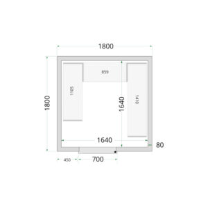 TEFCOLD Cold Room 180x180x220 Cold Room Panels