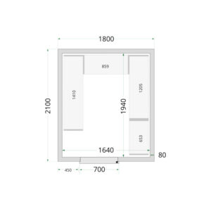 TEFCOLD Cold Room 180x210x220 Cold Room Panels