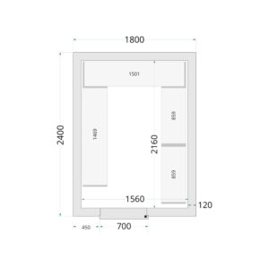 TEFCOLD Cold Room 180x240x220 Cold Room Panels