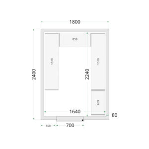 TEFCOLD Cold Room 180x240x220 Cold Room Panels