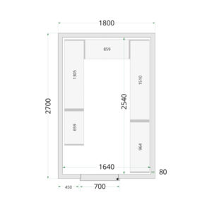 TEFCOLD Cold Room 180x270x220 Cold Room Panels