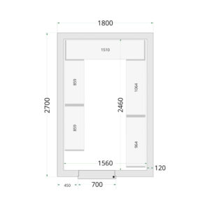 TEFCOLD Cold Room 180x270x220 Cold Room Panels