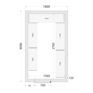 TEFCOLD Cold Room 180x300x220 Cold Room Panels