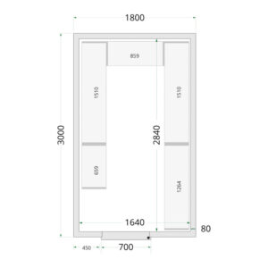 TEFCOLD Cold Room 180x300x220 Cold Room Panels