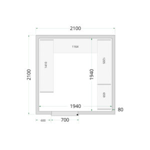 TEFCOLD Cold Room 210x210x220 Cold Room Panels