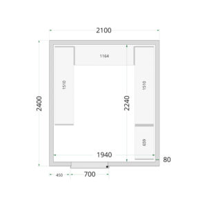 TEFCOLD Cold Room 210x240x220 Cold Room Panels