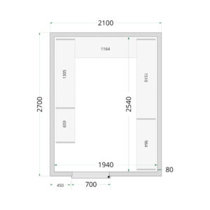 TEFCOLD Cold Room 210x270x220 Cold Room Panels
