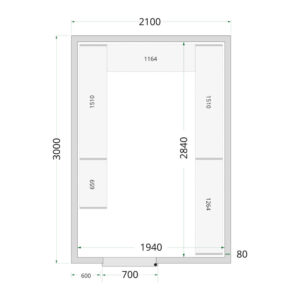TEFCOLD Cold Room 210x300x220 Cold Room Panels