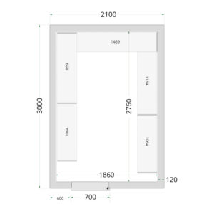 TEFCOLD Cold Room 210x300x220 Cold Room Panels