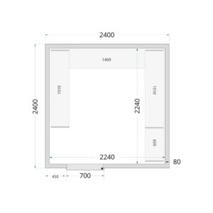 TEFCOLD Cold Room 240x240x220 Cold Room Panels