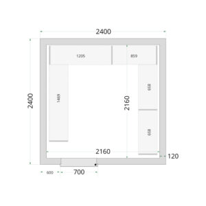 TEFCOLD Cold Room 240x240x220 Cold Room Panels