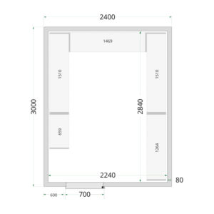 TEFCOLD Cold Room 240x300x220 Cold Room Panels