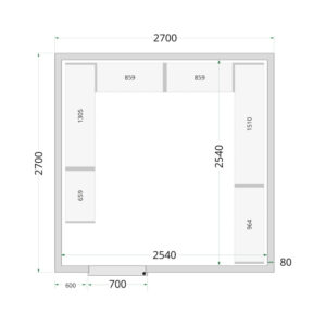 TEFCOLD Cold Room 270x270x220 Cold Room Panels