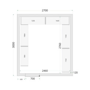 TEFCOLD Cold Room 270x300x220 Cold Room Panels